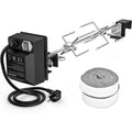 grillspiess set aus edelstahl drehspiess mit elektromotor kompatibel fuer large bge kamado joe classic pit boss oder andere keramikgrills