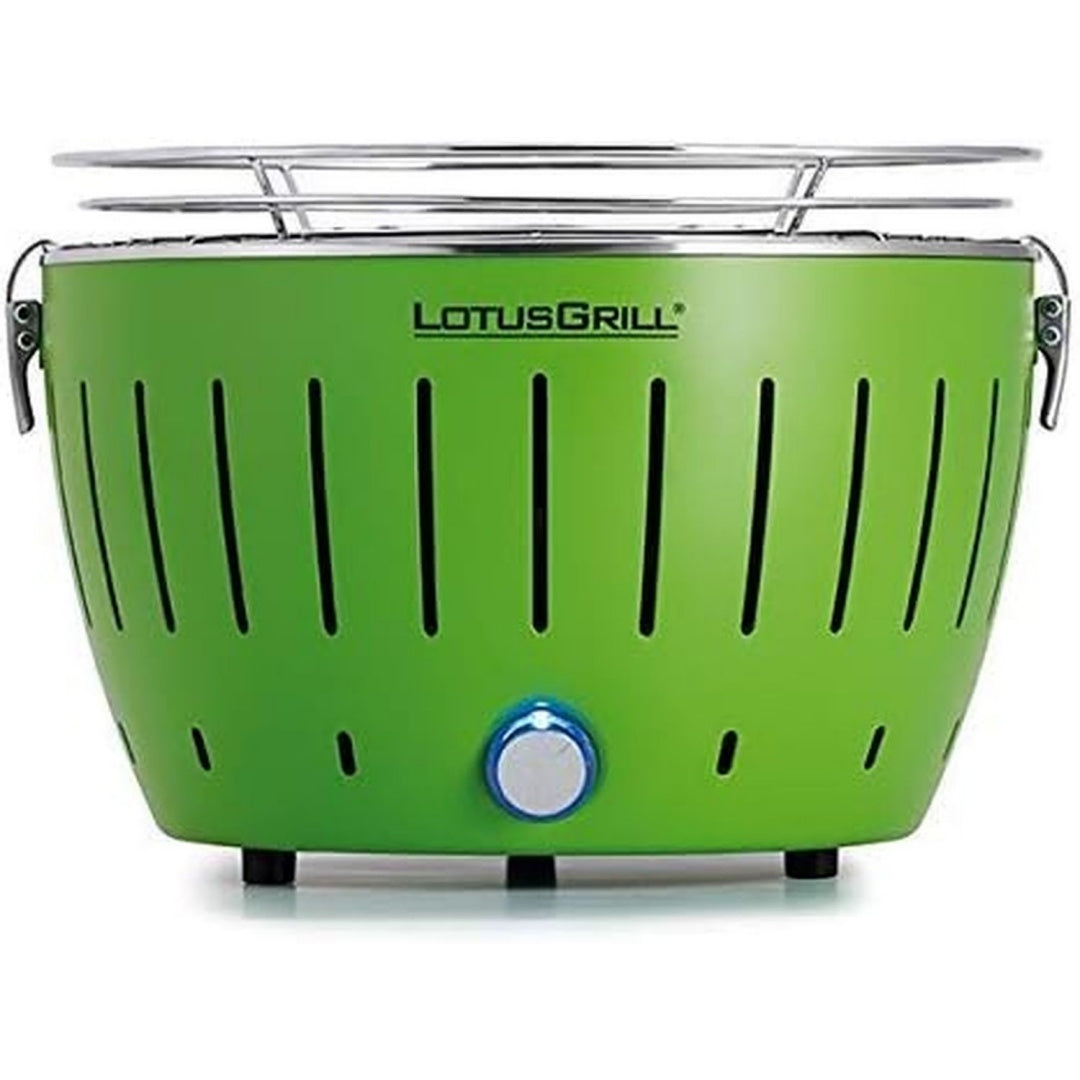 S Small Compact Limettengruen Raucharm Holzkohle Tischgrill