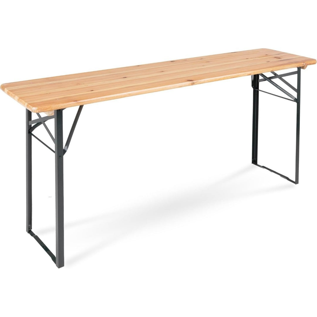 BBT-180 Hirschgarten Bierzelttisch 177 cm - Robuster Biertisch 177 cm lang - Lackierte Oberflaeche - Zusammenklappbar - Einfach zu verstauen und transportieren