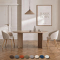 Esszimmerstuehle 2er Set mit Holz-Gestell - Bequeme Polster Esszimmerstuehle mit Armlehne - Premium Esstisch Stuehle Wohnzimmer Stuehle - Moderne Esszimmerstuehle 30 Tage testen