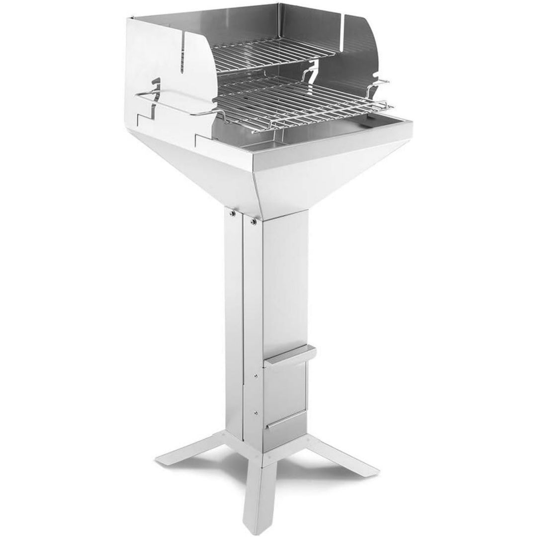 T2 4-Fuss Direkt Plus Holzkohlegrill Edelstahl